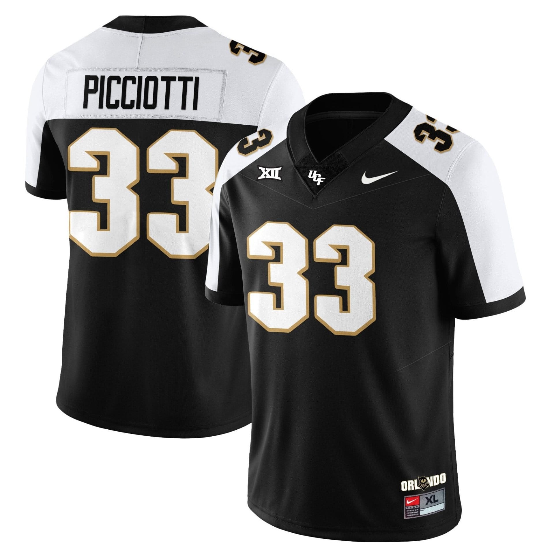 Phil Picciotti Jersey #33 UCF Football 2025 Core Uniforms Stitched - Image 3