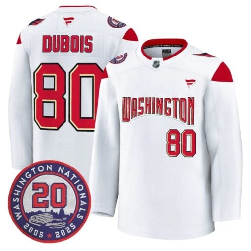 Pierre-Luc Dubois Jersey #80 Washington Capitals 20th Anniversary Seasons