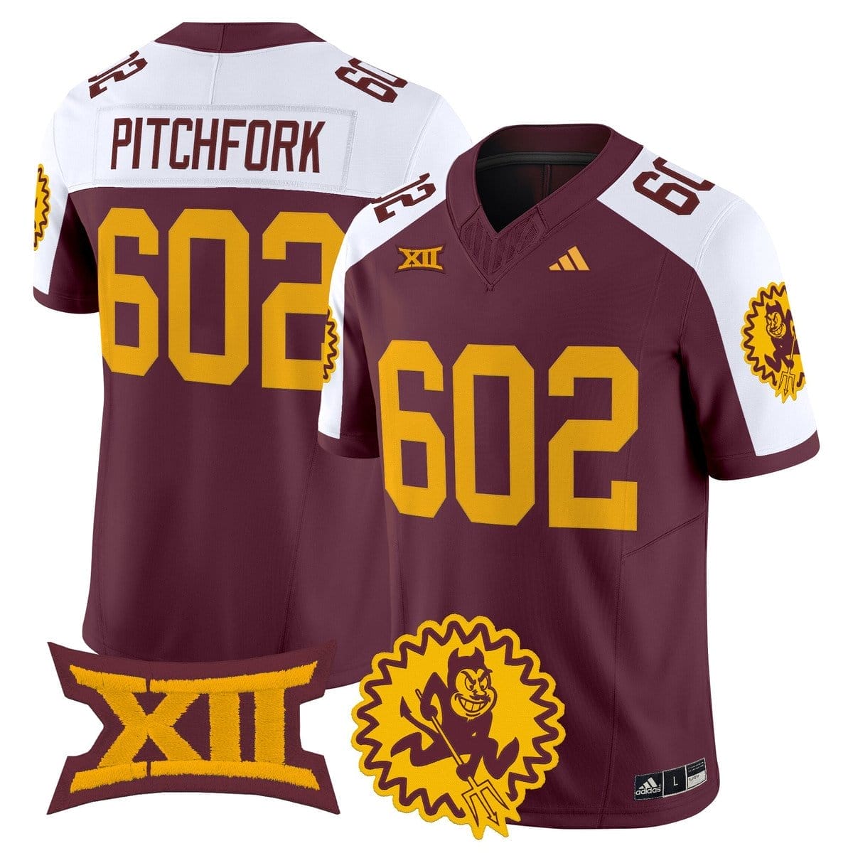 Pitchfork Jersey #602 Arizona State Sun Devils 1975 Throwback - Image 4