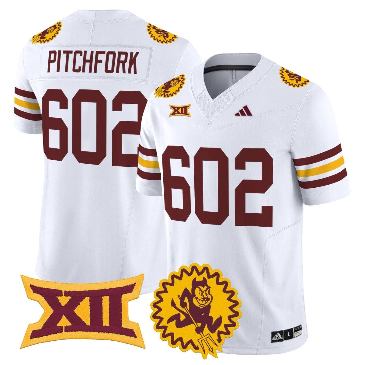 Pitchfork Jersey #602 Arizona State Sun Devils 1975 Throwback - Image 2
