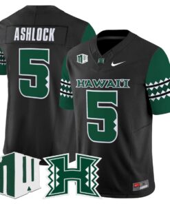 Pofele Ashlock Jersey #5 Hawai'i Rainbow Warriors 2025 Vapor Stitched