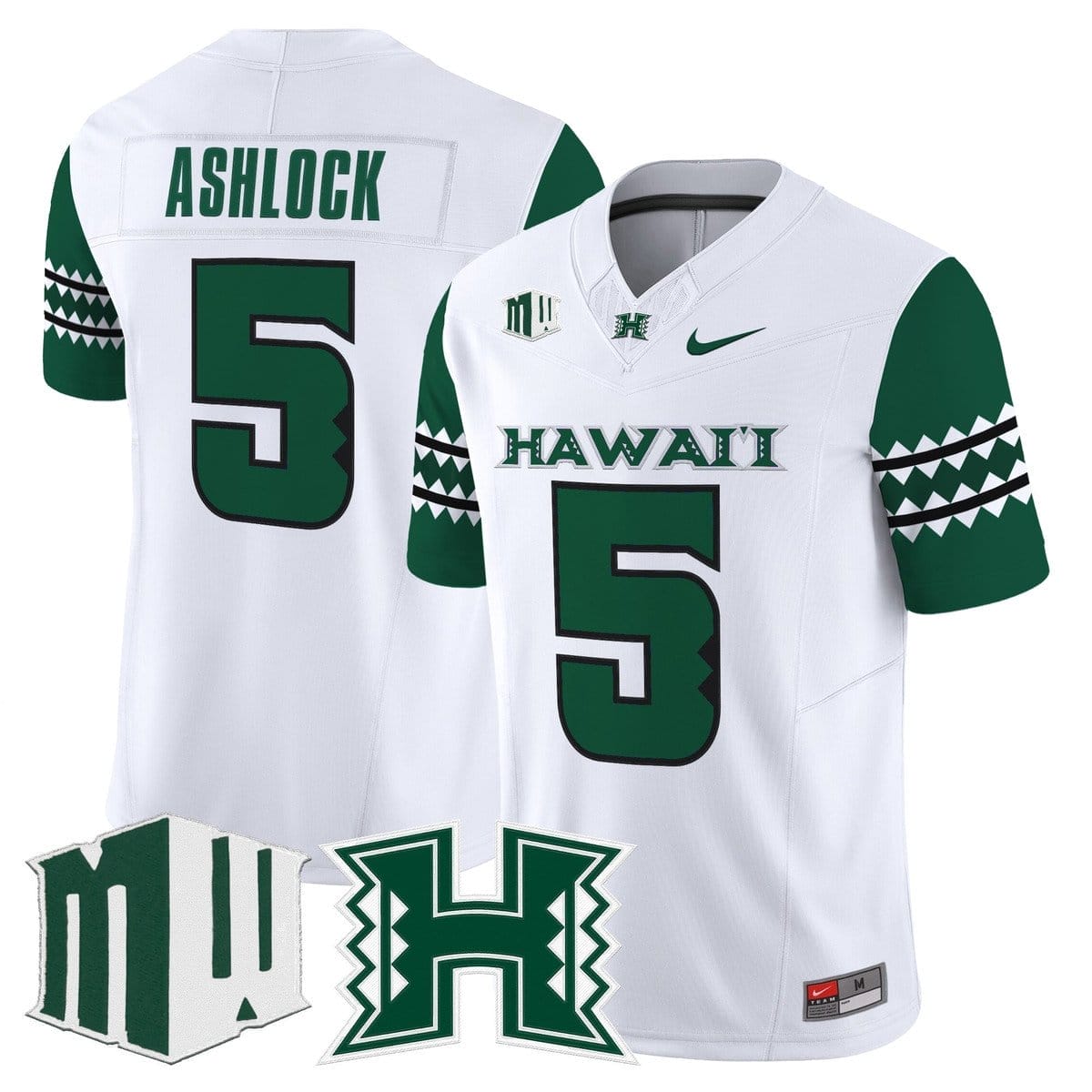 Pofele Ashlock Jersey #5 Hawai'i Rainbow Warriors 2025 Vapor Stitched - Image 2