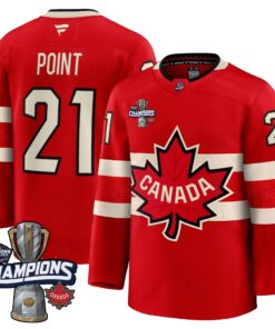 Men Canada 2025 4 Nations Face-Off Champions Jersey - All Stitched 57 Point