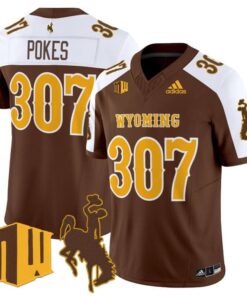 Alternative view of Pokes Jersey #307 Wyoming Cowboys 2025 Vapor Limited Stitched