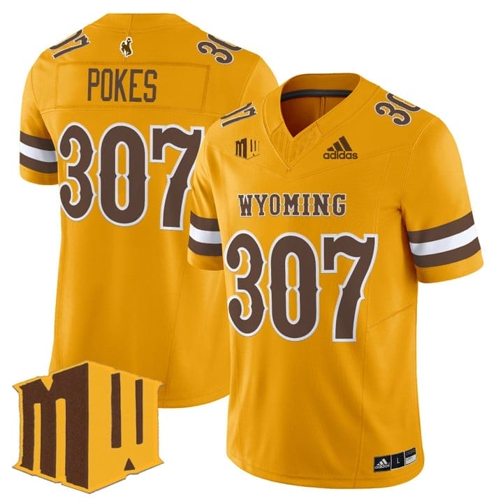 Pokes Jersey #307 Wyoming Cowboys 2025 Vapor Limited Stitched 5 Pokes Jersey #307 Wyoming Cowboys 2025 Vapor Limited Stitched - Image 5