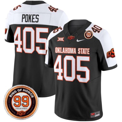 Pokes Jersey #405 Oklahoma State Cowboys 2025 Leslie O'neal Patch - Image 3