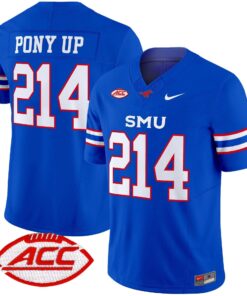 Alternative view of Pony Up Jersey #214 SMU Mustangs 2025 Vapor Limited Stitched