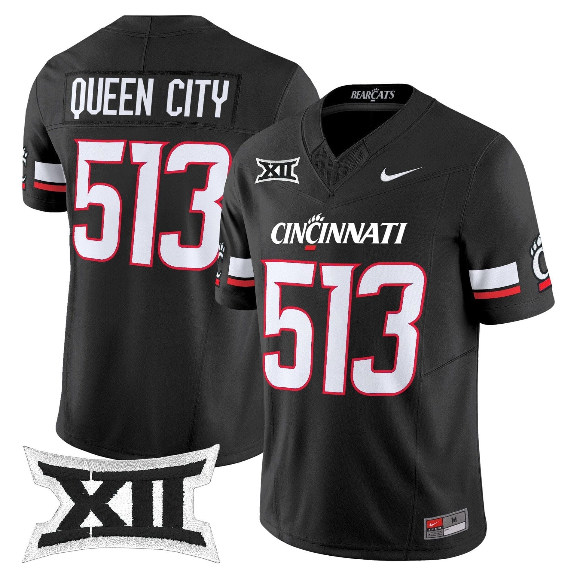 Queen City Jersey #513 Cincinnati Bearcats 2025 Vapor Limited Stitched