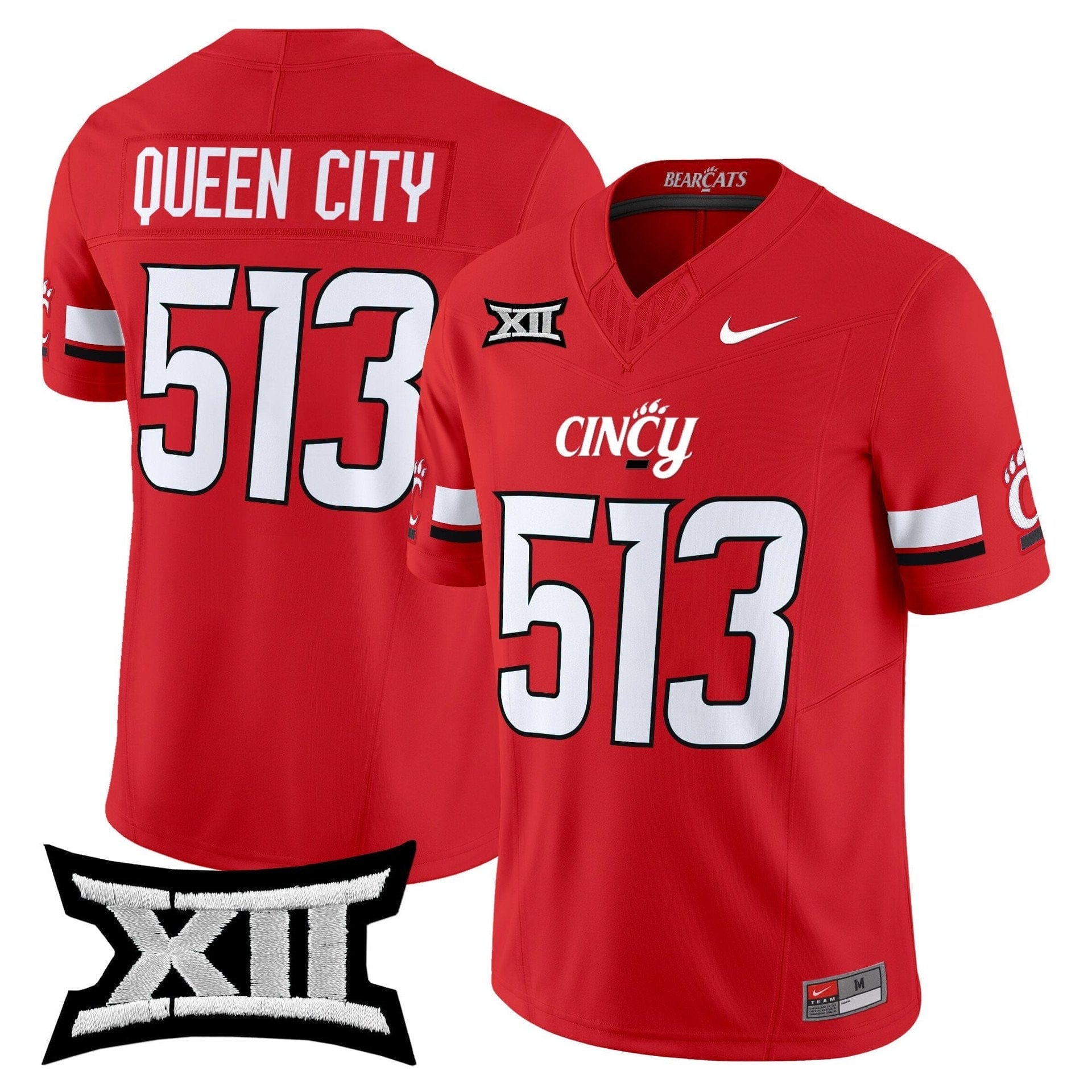 Queen City Jersey #513 Cincinnati Bearcats 2025 Vapor Limited Stitched - Image 3