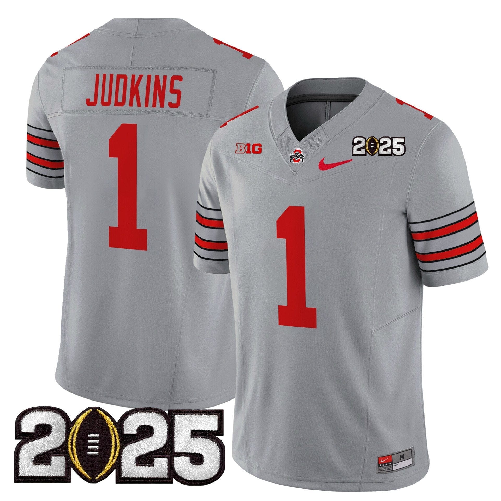Brandon Inniss Jersey #1 Ohio State Buckeyes 2025 Vapor Limited Stitched 4 Brandon Inniss Jersey #1 Ohio State Buckeyes 2025 Vapor Limited Stitched - Image 4