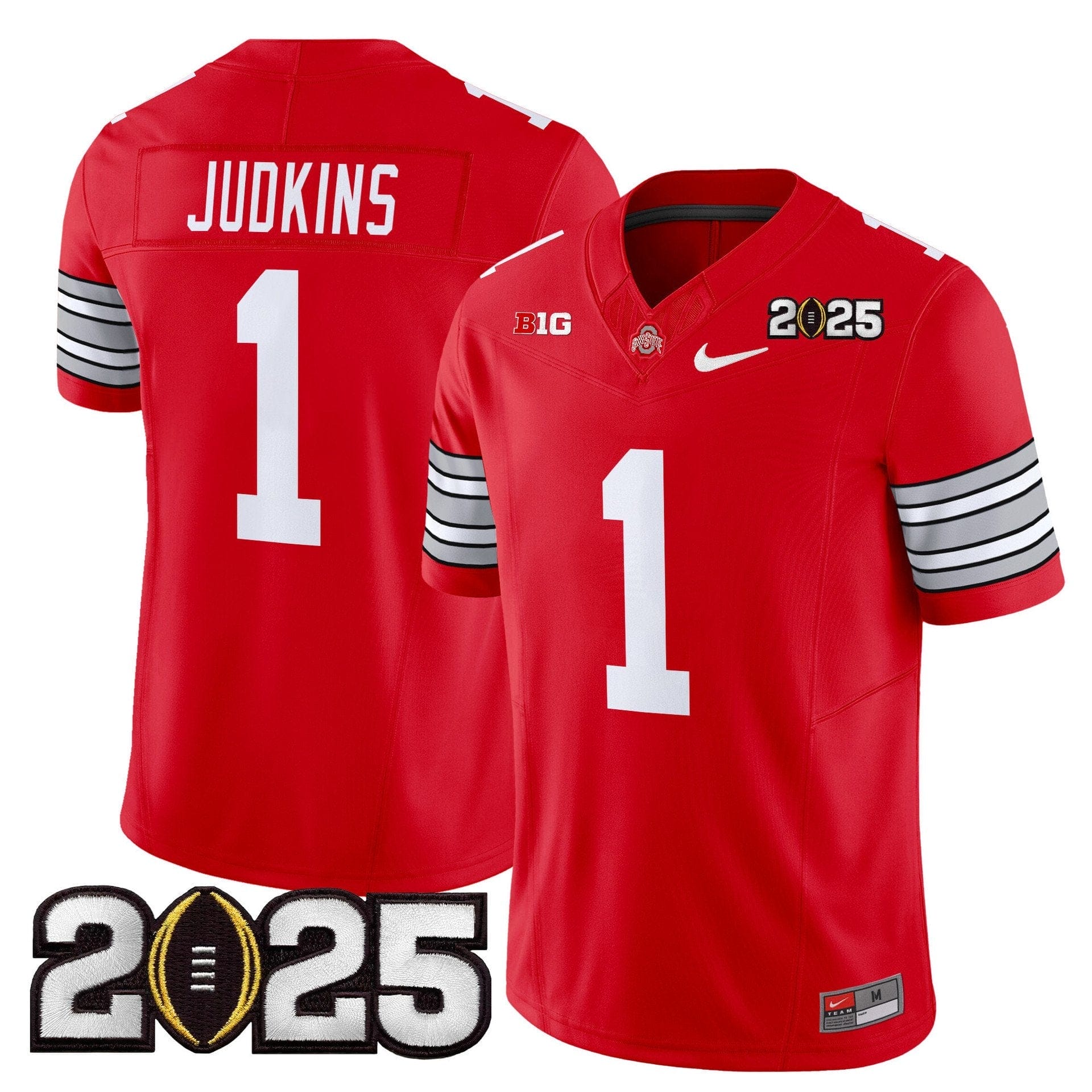 Brandon Inniss Jersey #1 Ohio State Buckeyes 2025 Vapor Limited Stitched 5 Brandon Inniss Jersey #1 Ohio State Buckeyes 2025 Vapor Limited Stitched - Image 5