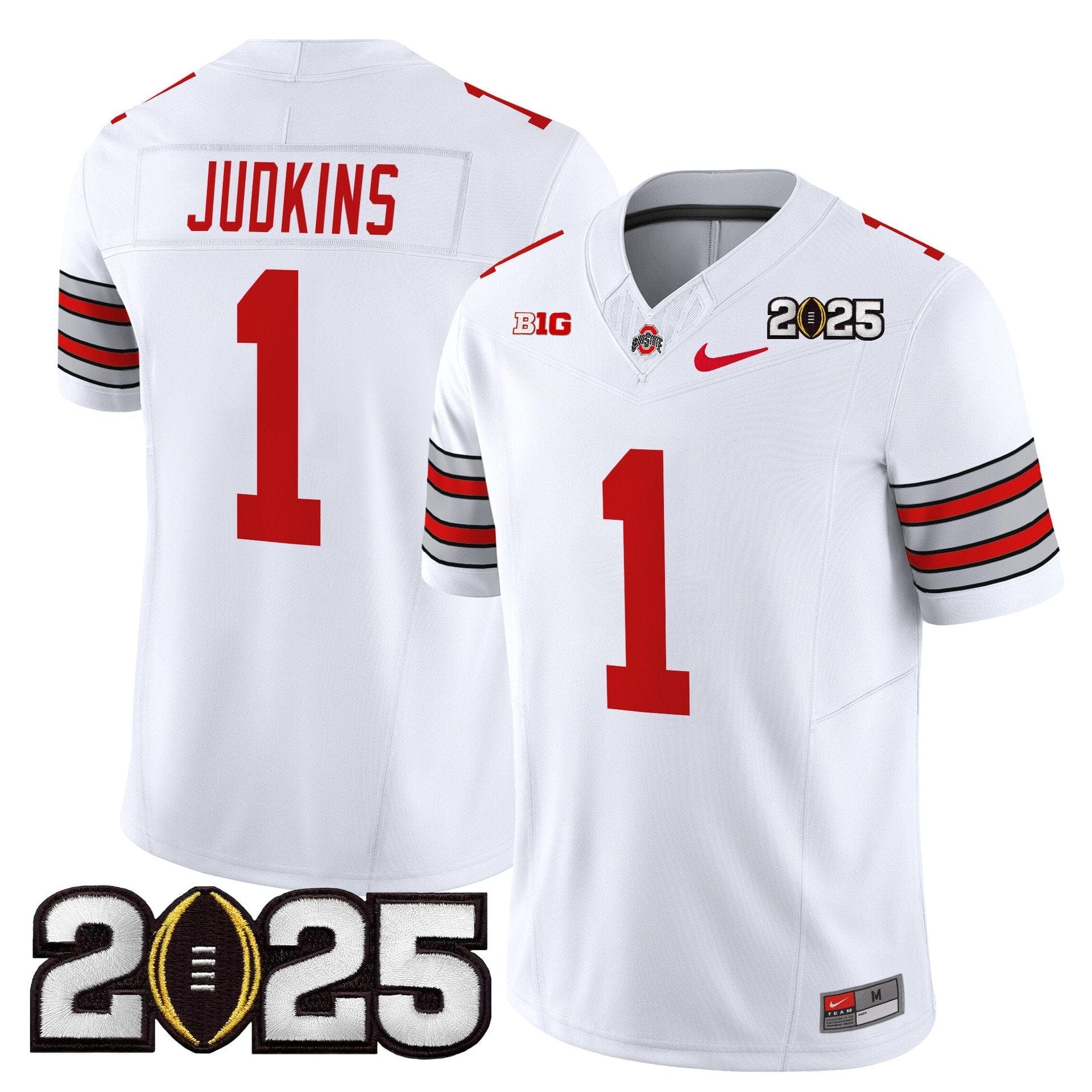 Brandon Inniss Jersey #1 Ohio State Buckeyes 2025 Vapor Limited Stitched 2 Brandon Inniss Jersey #1 Ohio State Buckeyes 2025 Vapor Limited Stitched - Image 2