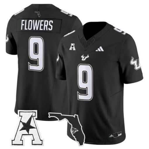 Quinton Flowers Jersey #9 South Florida Bulls 2025 Limited Stitched