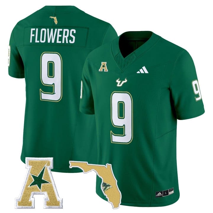 Quinton Flowers Jersey #9 South Florida Bulls 2025 Limited Stitched 4 Quinton Flowers Jersey #9 South Florida Bulls 2025 Limited Stitched - Image 4