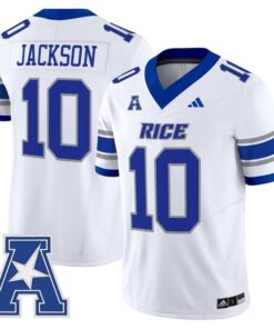 Quinton Jackson Jersey #10 Rice Owls 2025 Vapor Limited Stitched