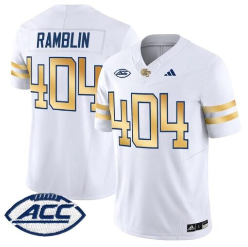 Ramblin Jersey #404 Georgia Tech Yellow Jackets 2025 Vapor Stitched
