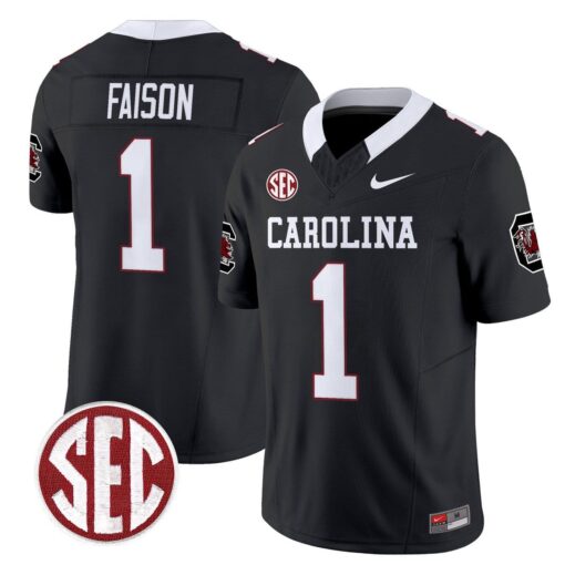 Rahsul Faison Jersey #1 Carolina 1980 Throwback Rebrand 2026 Stitched