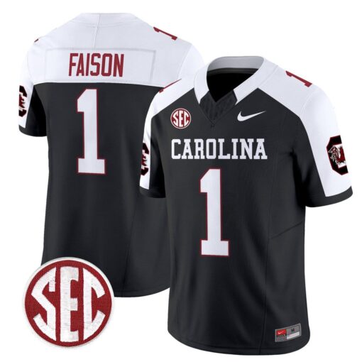 Rahsul Faison Jersey #1 Carolina 1980 Throwback Rebrand 2026 Stitched - Image 3