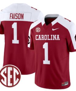 Rahsul Faison Jersey 1 Carolina 1980 Throwback Rebrand 2026 Stitched Garnet Alter