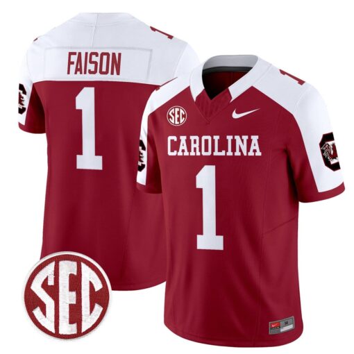 Rahsul Faison Jersey #1 Carolina 1980 Throwback Rebrand 2026 Stitched - Image 5