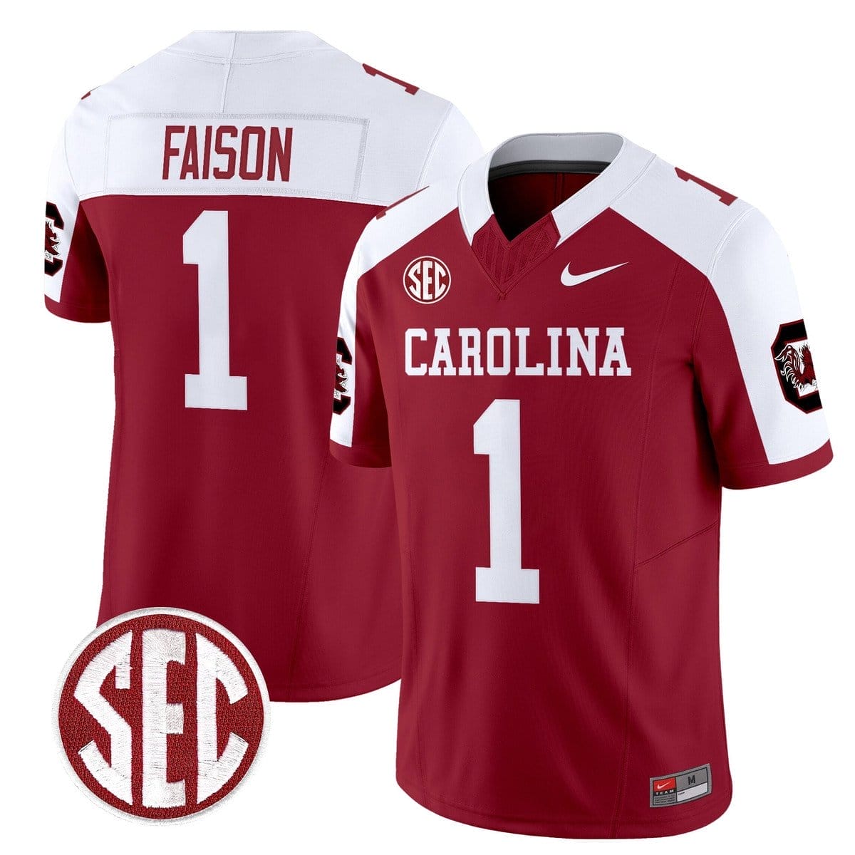Rahsul Faison Jersey #1 Carolina 1980 Throwback Rebrand 2026 Stitched 5 Rahsul Faison Jersey #1 Carolina 1980 Throwback Rebrand 2026 Stitched - Image 5