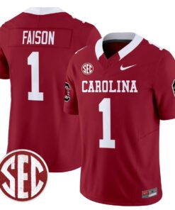 Rahsul Faison Jersey 1 Carolina 1980 Throwback Rebrand 2026 Stitched Garnet a487d175 594c 4ae2 8dec 41c4a6225b20