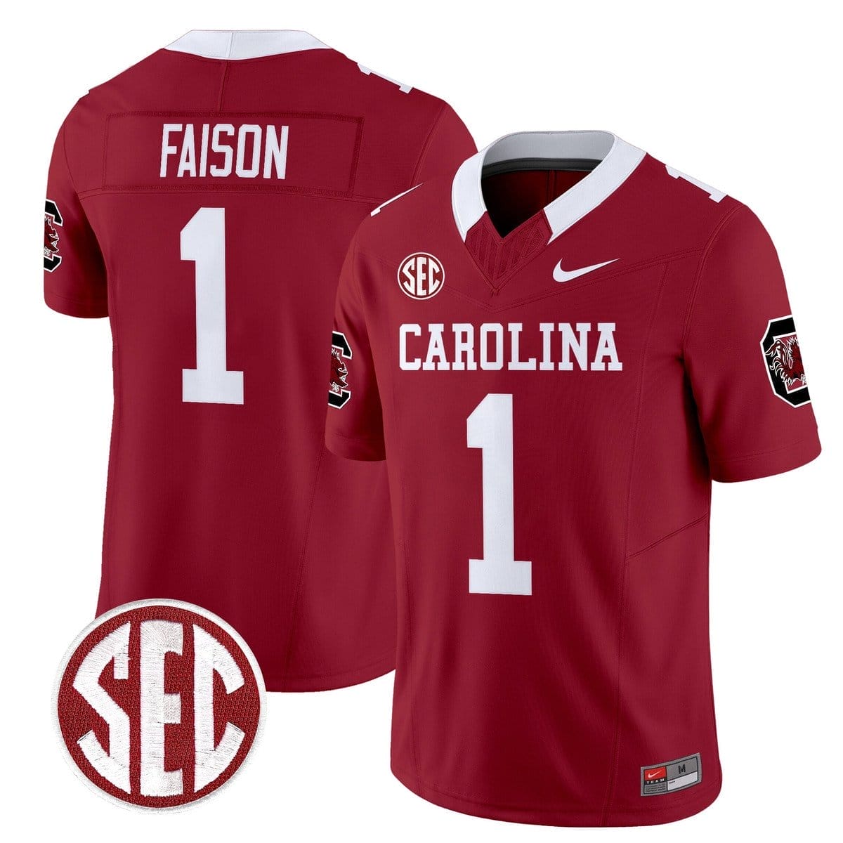 Rahsul Faison Jersey #1 Carolina 1980 Throwback Rebrand 2026 Stitched 4 Rahsul Faison Jersey #1 Carolina 1980 Throwback Rebrand 2026 Stitched - Image 4