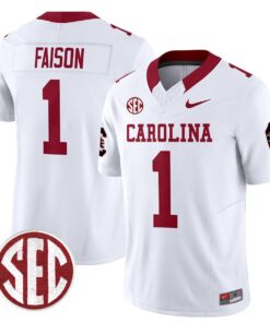 Rahsul Faison Jersey 1 Carolina 1980 Throwback Rebrand 2026 Stitched White