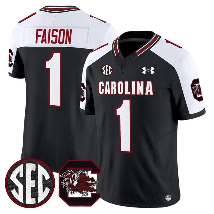 Rahsul Faison Jersey #1 South Carolina Gamecocks 2025 Stitched - Image 3
