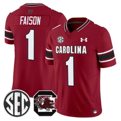 Rahsul Faison Jersey #1 South Carolina Gamecocks 2025 Stitched - Image 5