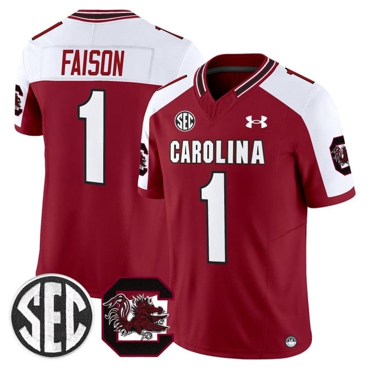 Rahsul Faison Jersey #1 South Carolina Gamecocks 2025 Stitched - Image 4
