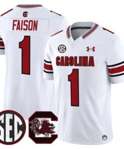 Alternative view of Rahsul Faison Jersey #1 South Carolina Gamecocks 2025 Stitched
