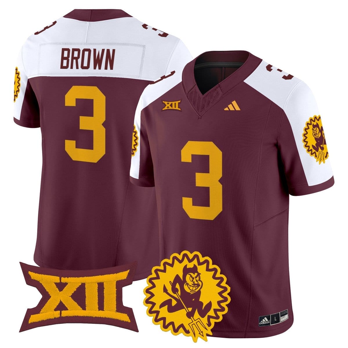 Raleek Brown Jersey #3 Arizona State Sun Devils 1975 Throwback Stitched - Image 4