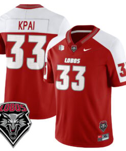 Randolph Kpai Jersey 33 UNM Lobo Football 2025 Stitched Alternate