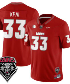 Randolph Kpai Jersey #33 UNM Lobo Football 2025 Stitched