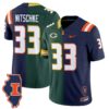 RayNitschkeJersey 33IllinoisFightingIlliniSplitVaporLimitedStitched