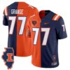 RedGrangeJersey 77IllinoisFightingIlliniSplitVaporLimitedStitched