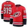 Red Storm Jersey 919 Carolina Hurricanes 2025 26 Premium Stitched Red