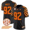 Reggie White Jersey 92 Tennessee Vols Rebrand 2026 Checkerboard Stitched Black 26b67f9f c944 41cf 879e 492e6d9f6c4d