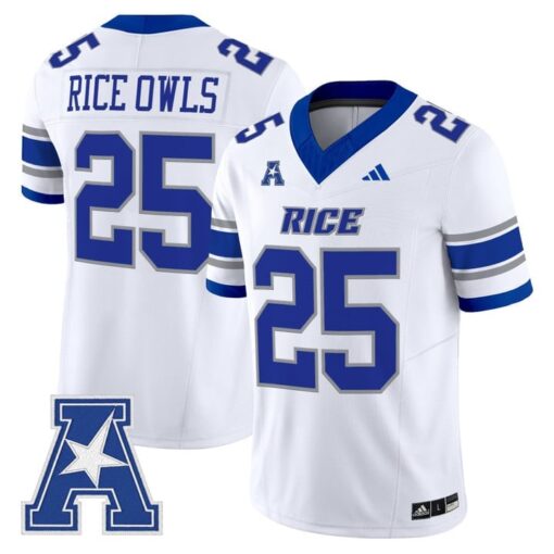 Rice Owls Jersey #25 Rice Owls 2025 Vapor Limited Stitched