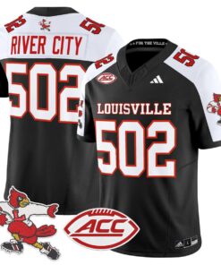 River City Jersey 502 Louisville Cardinals 1980s Throwback Stitched Black Alter