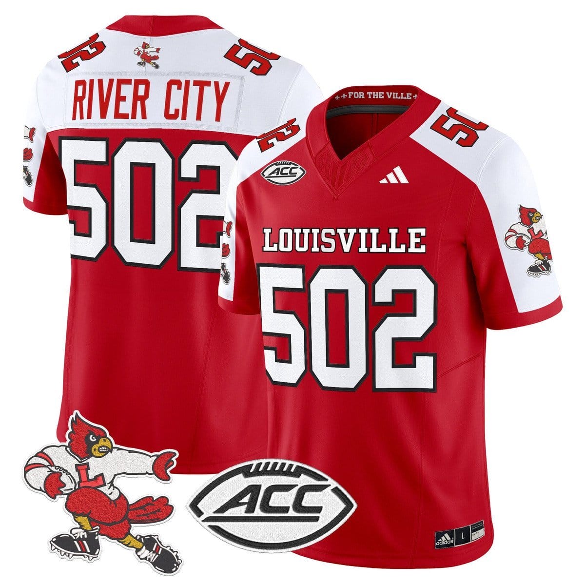 River City Jersey #502 Louisville Cardinals 1980s Throwback Stitched - Image 4