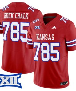 Rock Chalk Jersey 785 Kansas Jayhawks 2025 Vapor Limited Stitched Red