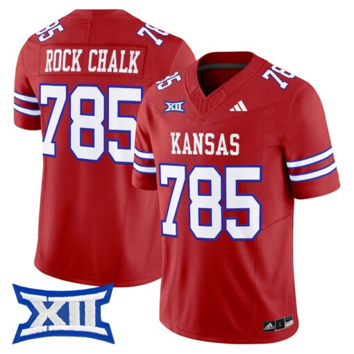Rock Chalk Jersey #785 Kansas Jayhawks 2025 Vapor Limited Stitched - Image 4