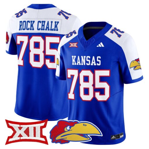 Rock Chalk Jersey #785 Kansas Jayhawks 2025 Vapor Limited Stitched - Image 3