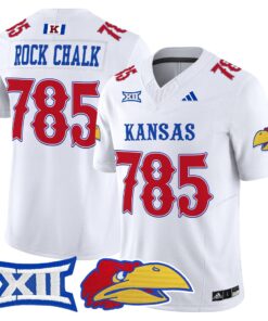 Alternative view of Rock Chalk Jersey #785 Kansas Jayhawks 2025 Vapor Limited Stitched