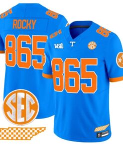 Rocky Jersey #865 Tennessee Volunteers Blue Blaze Edition Stitched