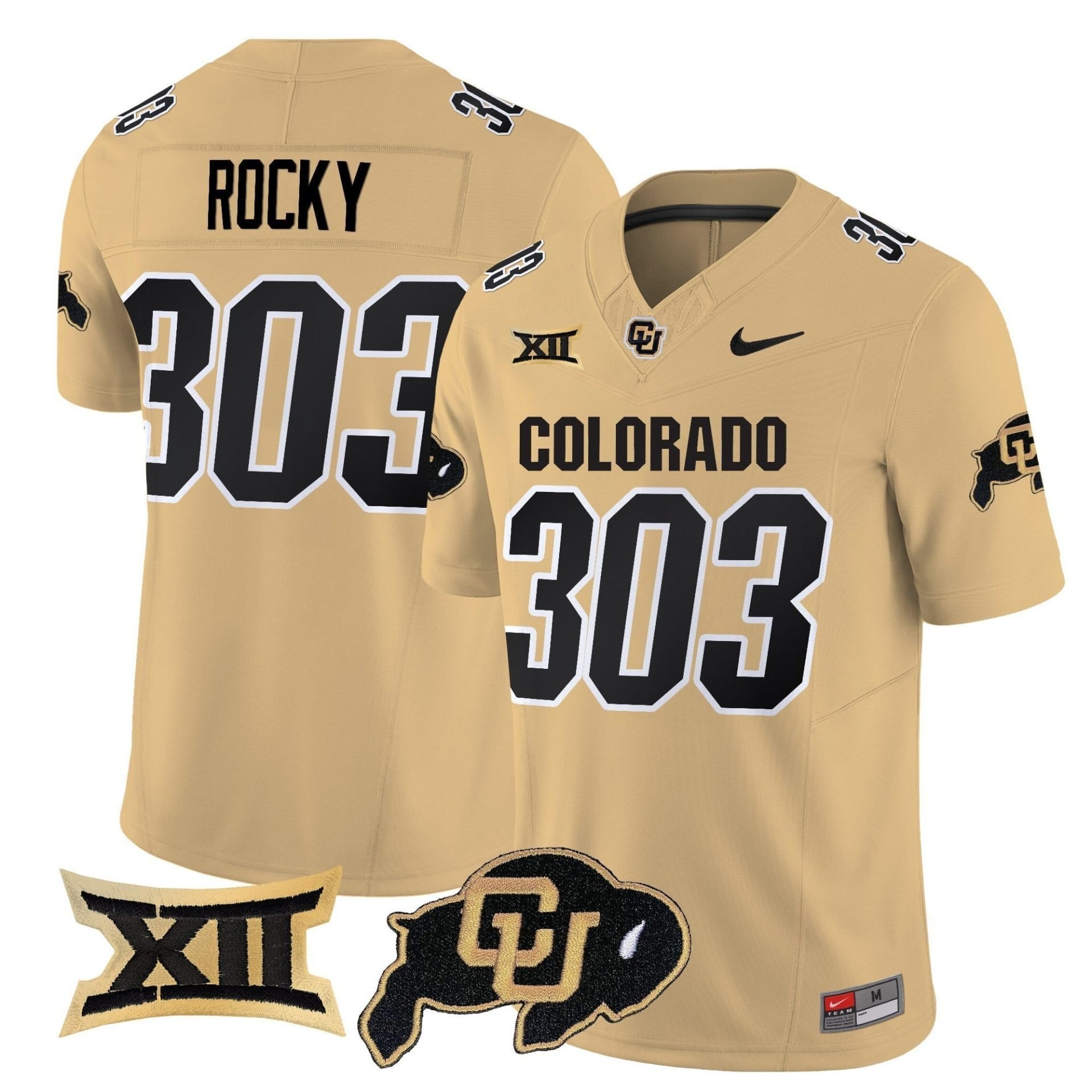 Rocky Jersey #303 Colorado Buffaloes 2025 Vapor Limited Stitched 3 Rocky Jersey #303 Colorado Buffaloes 2025 Vapor Limited Stitched - Image 3