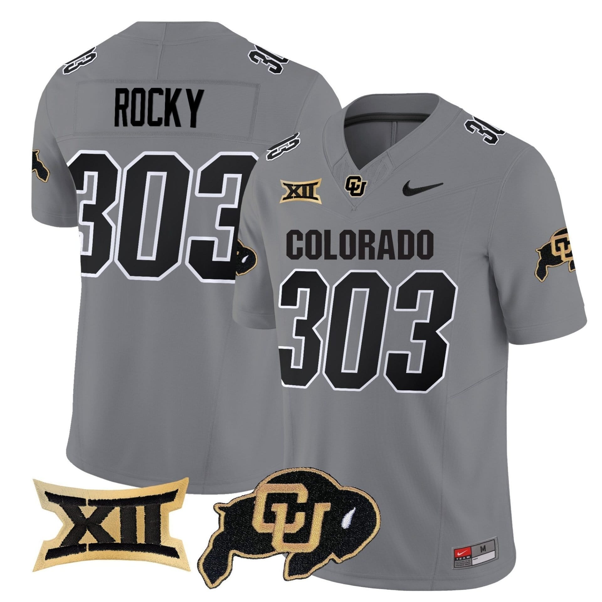 Rocky Jersey #303 Colorado Buffaloes 2025 Vapor Limited Stitched 4 Rocky Jersey #303 Colorado Buffaloes 2025 Vapor Limited Stitched - Image 4