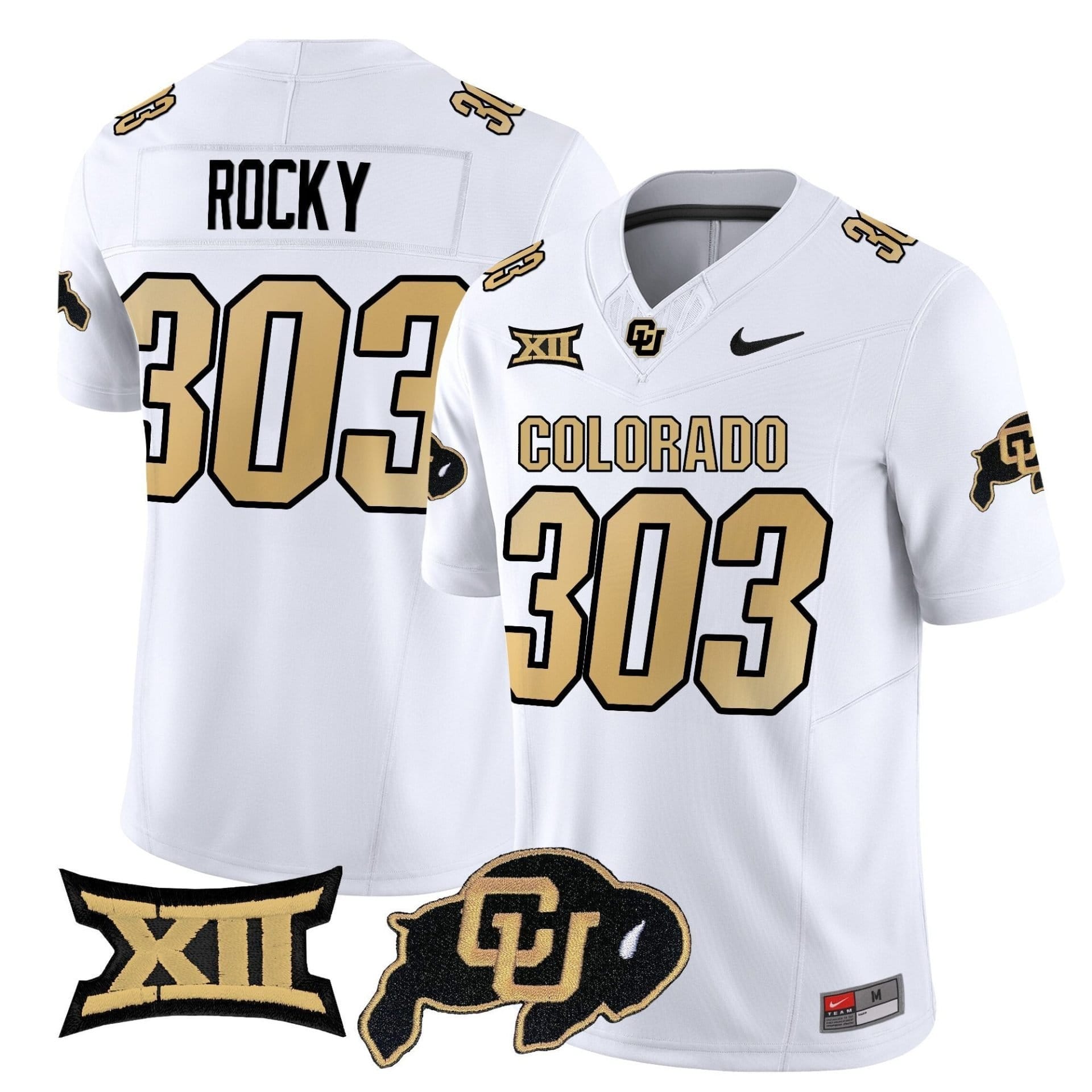 Rocky Jersey #303 Colorado Buffaloes 2025 Vapor Limited Stitched 2 Rocky Jersey #303 Colorado Buffaloes 2025 Vapor Limited Stitched - Image 2